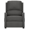 vidaXL Elektrinis atlo&scaron;iamas krėslas, tamsiai pilkos spalvos, audinys