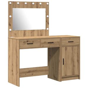 vidaXL Makiažo stalas 2 vnt. Ruda 40 x 41 x 75 cm Apdirbta mediena