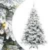 vidaXL Dirbtinė Kalėdų eglutė su 300 LED Balta 180 cm PE ir PVC