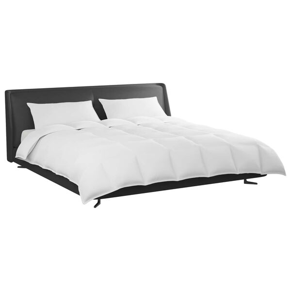 vidaXL Antklodžių rinkinys su pagalve 3 pcs Balta Plunksna