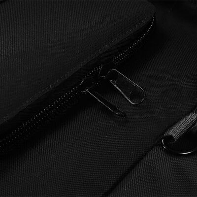 vidaXL 3-1 Militaristinio stiliaus daiktų krepšys, juodos spalvos, 90l