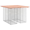 vidaXL Sodo stalas, gabiono dizainas, 100x102x72 cm, Douglas medienos masyvas