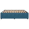 vidaXL Lovos rėmas, mėlynos spalvos, 200x200 cm, aksomas