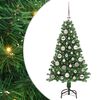 vidaXL Dirbtinė Kalėdų eglutė Žalia 120 cm PVC ir Plienas ir Plastikas