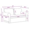 vidaXL Sofos komplektas 2 pcs Tamsiai pilka 155 x 82 x 80 cm audinys