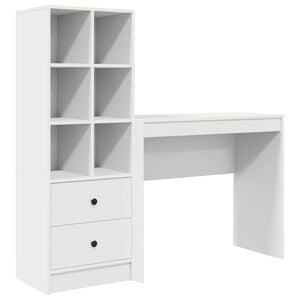 vidaXL Stalas Balta 135,5 x 40 x 127 cm 2 vnt.