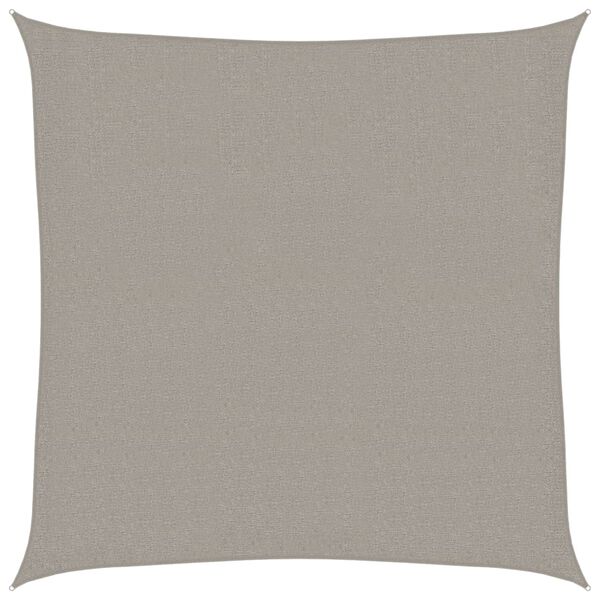vidaXL Burė nuo saulės, šviesiai siva, 2,5x2,5m, HDPE, 160g/m²
