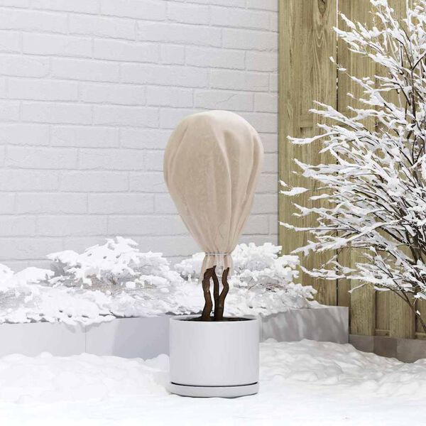 vidaXL &Scaron;alčio apsaugos augalų flisas Smėlio 50 x 1,6 m