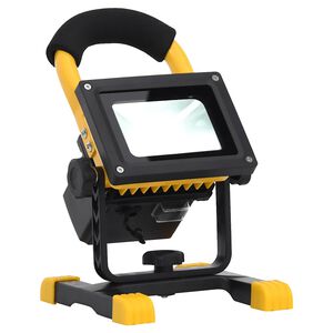 vidaXL Įkraunamas LED &scaron;viestuvas su rankena, &scaron;altas baltas, 30W