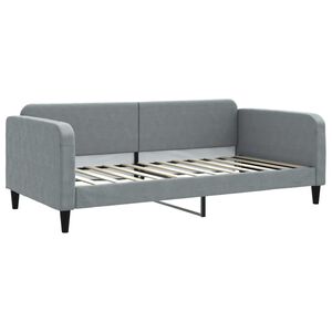 vidaXL Sofa, &scaron;viesiai pilkos spalvos, 100x200cm, audinys