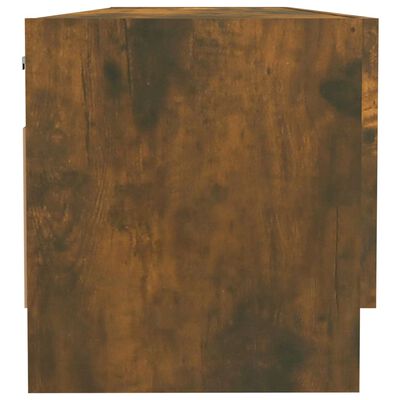 vidaXL Drabužių spinta, dūminio ąžuolo spalvos, 100x32,5x35cm, mediena