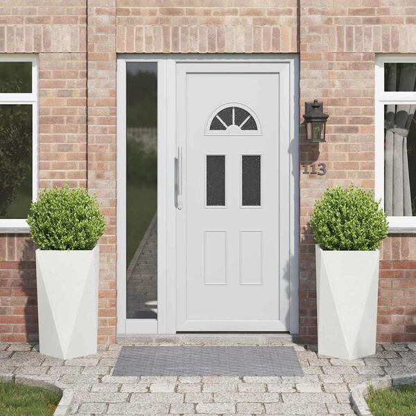 vidaXL Lovelis 2 pcs Balta 40 x 40 x 75 cm Plienas