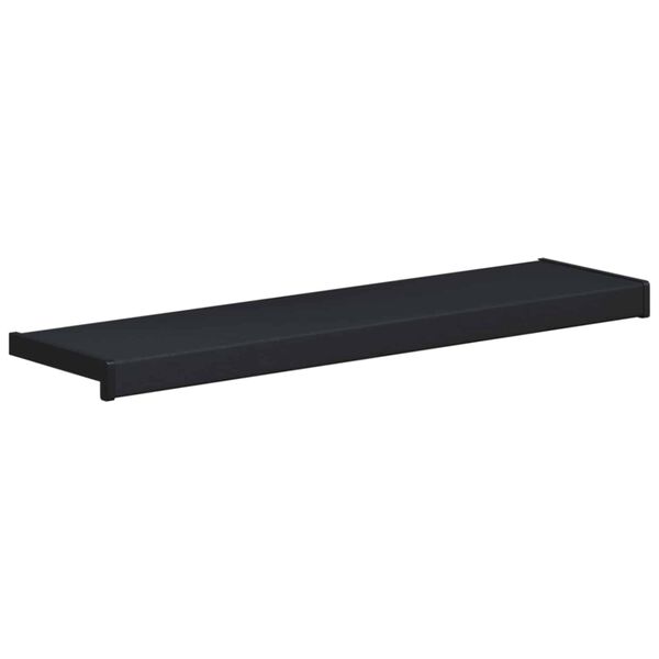vidaXL Langų palangė Antracitas su medžio ra&scaron;tu 100 x 25 x 4,5 cm PVC