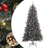 vidaXL Dirbtinė Kalėdų eglutė Žalia 240 cm PVC, plastikas ir plienas