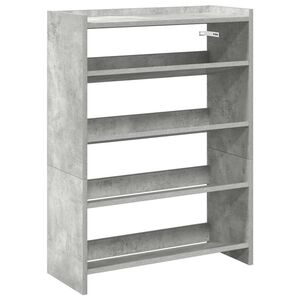 vidaXL Lentyna batams, betono pilka, 60x25x81 cm, apdirbta mediena