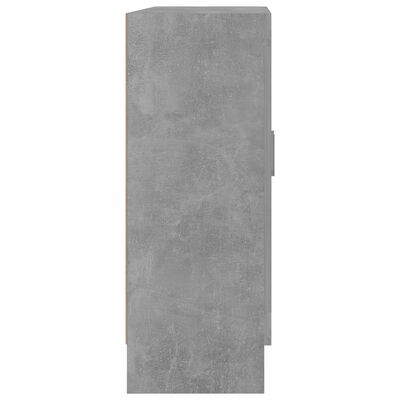vidaXL Spintelė knygoms, betono pilkos spalvos, 82,5x30,5x80cm, MDP