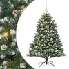 vidaXL Dirbtinė Kalėdų eglutė Žalia 120 cm PVC, plastikas ir plienas