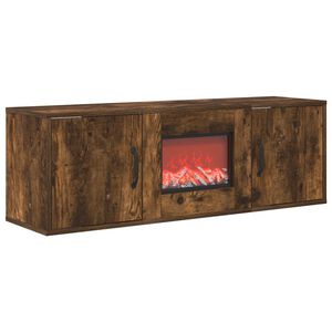 vidaXL Elektrinis židinys Dūminio ąžuolo 110 x 30 x 36,5 cm