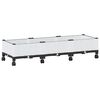 vidaXL Sodo puodynė su ratukais Balta 120 x 40 x 33 cm PP