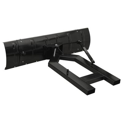 vidaXL Sniego valytuvas krautuvui, juodos spalvos, 150x38cm