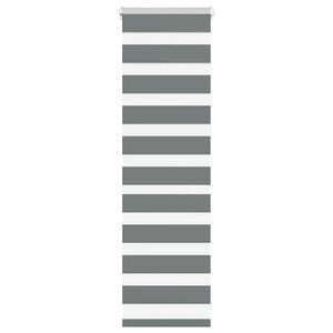 vidaXL Zebra žaliuzės tamsiai pilka 40x100 cm audinio plotis 35,9 cm