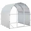 vidaXL Vi&scaron;tų būdas Sidabrinė 200 x 200 x 200 cm Galvanizuotas plienas