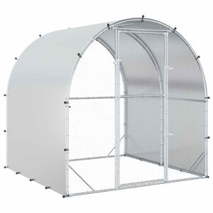 vidaXL Vi&scaron;tų būdas Sidabrinė 200 x 200 x 200 cm Galvanizuotas plienas