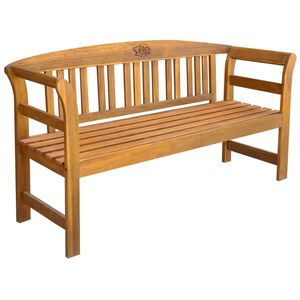 vidaXL Sodo suoliukas, 157 cm, akacijos medienos masyvas