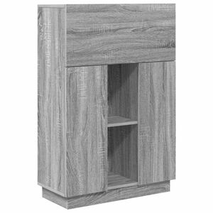 vidaXL Stalas Pilkas Sonoma Apdirbta mediena 71.5 x 31.5 x 106.5 cm