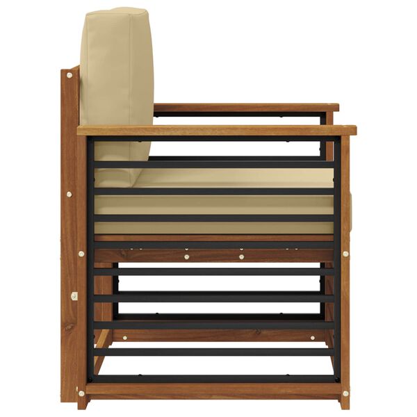 vidaXL Lauko sofos komplektas Tvirta akacijos mediena ir poliesteris