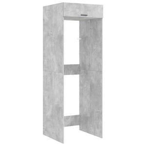 vidaXL Skalbimo ma&scaron;inos spintelė Betono pilka 67,5 x 68 x 200 cm