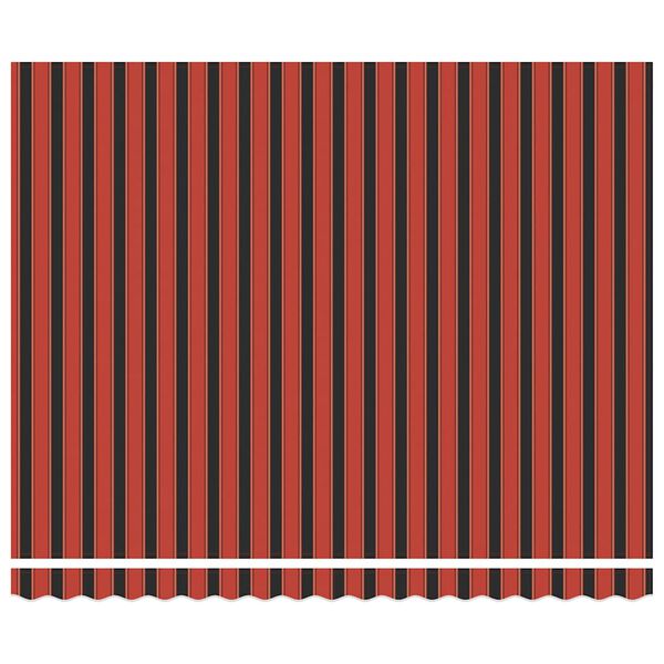 vidaXL I&scaron;traukiama markizė, oranžinė/ruda, 4x3m, audinys ir aliuminis