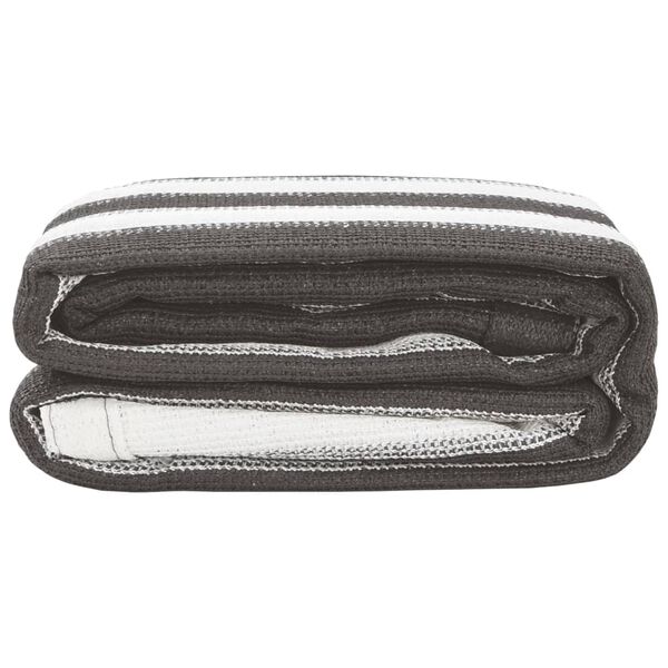 vidaXL Palapinės kilimėlis, antracito ir baltos spalvos, 300x400cm