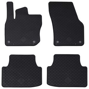 vidaXL Automobilių kilimėlis 4 pcs Juoda tinka VW TIGUAN TDI 2024-