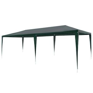 vidaXL Proginė palapinė, žalia, 3x6m, PE
