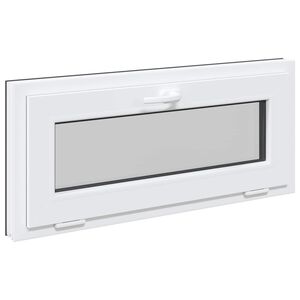 vidaXL Požeminio lango RISOR 90 x 40 cm PVC ir stiklas Antracito