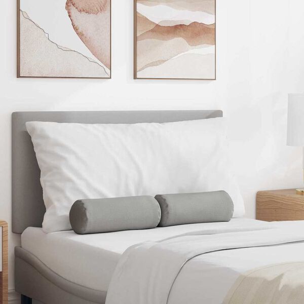 vidaXL Pagalvės 2 pcs Debesų pilka &Oslash; 15 x 40 cm audinys