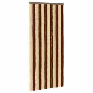 vidaXL Vabzdžių Užuolaida i&scaron; Chenille Ruda ir beigė 100 x 220 cm