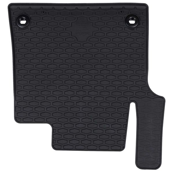 vidaXL Automobilių kilimėlis 3 pcs Juoda TPE