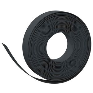 vidaXL Sodo apylinkės 25 m 10 cm PE Juoda