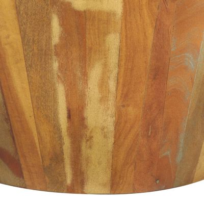 vidaXL Kavos staliukas, skersmuo 65x31cm, perdirbtos medienos masyvas