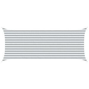 vidaXL Saulės burė &Scaron;viesiai pilka ir balta. 5 x 2 m