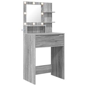vidaXL Miegamojo persirengimo stalai Pilka Sonoma 60 x 39,5 x 135 cm