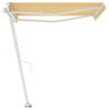 vidaXL Pastatoma i&scaron;traukiama markizė, geltona/balta, 300x250cm