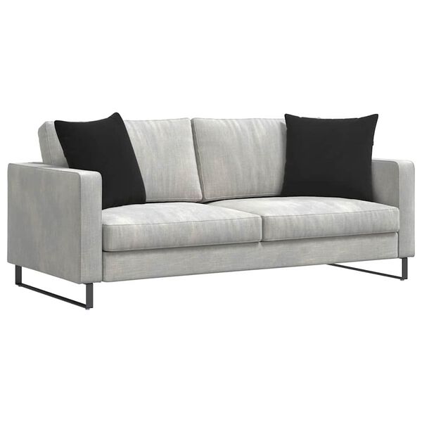 vidaXL Sofa Pagalvės 2 pcs Juoda 50 x 50 cm Kordūrinis audinys