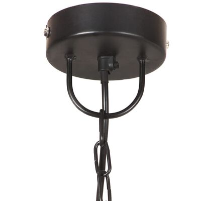 vidaXL Pakabinamas šviestuvas, juodas, 32cm, 25W, apskritas, E27