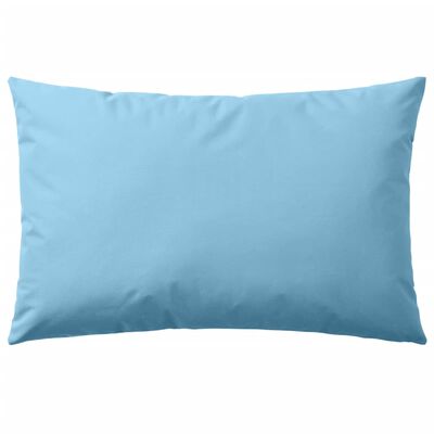 vidaXL Lauko pagalvės, 2 vnt., šviesiai mėlynos sp., 60x40cm