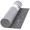 vidaXL Neslyst. apsaug. kilim., dažymo d., vilna, 50m, 280g/m&sup2;, pilkas