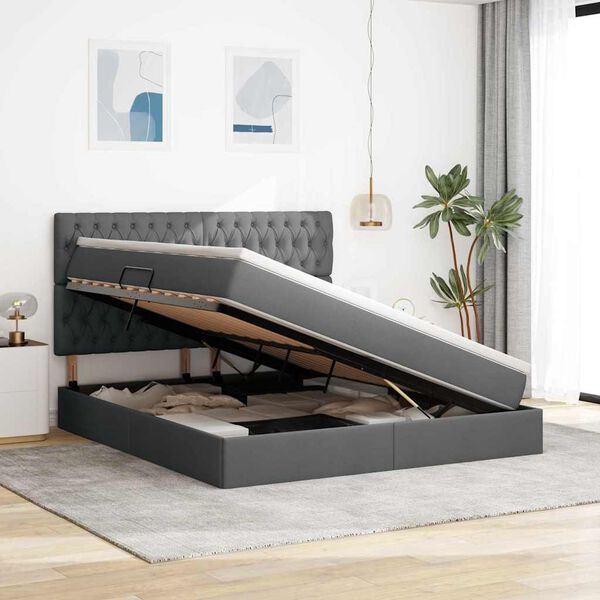 vidaXL Lova su daiktų laikymo vieta ir čiužiniu 180 x 200 cm