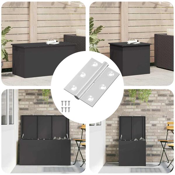 vidaXL Vyrius 12 pcs Sidabro 50 x 38 x 1,3 mm Plienas